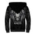 Skull and Wings Sherpa Hoodie Even The Devil Was Once An Angel - Wonder Print Shop