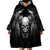 Skull and Wings Wearable Blanket Hoodie Even The Devil Was Once An Angel - Wonder Print Shop