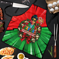Ida B. Wells Fearless Apron Festive Pop Art Comic Christmas