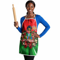 Ida B. Wells Fearless Apron Festive Pop Art Comic Christmas