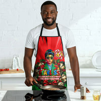 Ida B. Wells Fearless Apron Festive Pop Art Comic Christmas