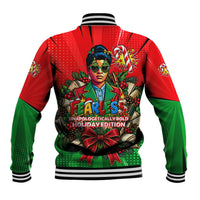 Ida B. Wells Fearless Baseball Jacket Festive Pop Art Comic Christmas