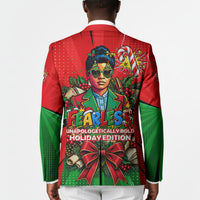 Ida B. Wells Fearless Blazer Festive Pop Art Comic Christmas