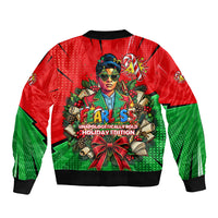 Ida B. Wells Fearless Bomber Jacket Festive Pop Art Comic Christmas
