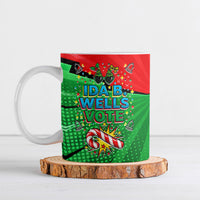 Ida B. Wells Fearless Ceramic Mug Festive Pop Art Comic Christmas