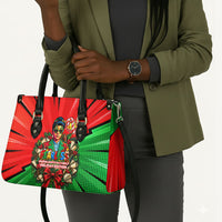 Ida B. Wells Fearless Leather Bag Festive Pop Art Comic Christmas