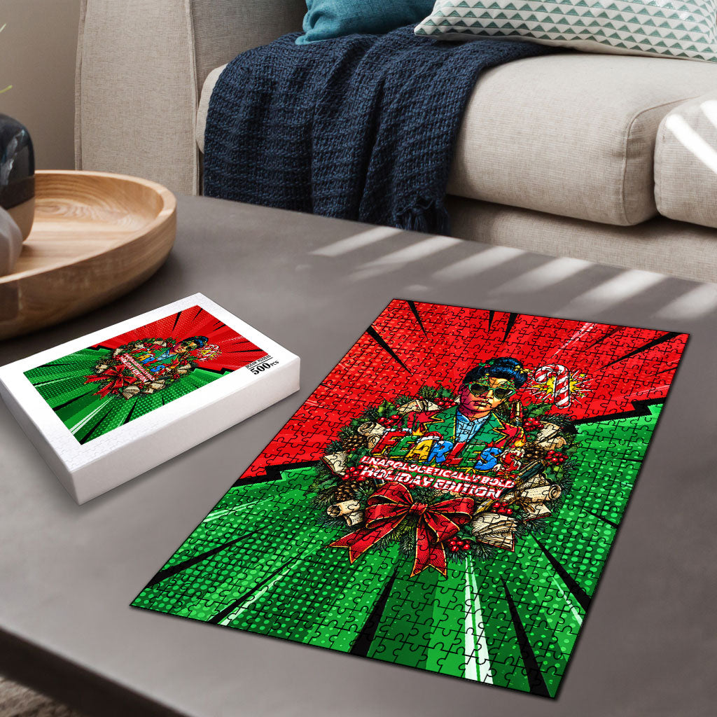 Ida B. Wells Fearless Puzzle Festive Pop Art Comic Christmas