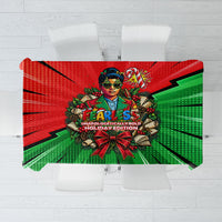 Ida B. Wells Fearless Tablecloth Festive Pop Art Comic Christmas