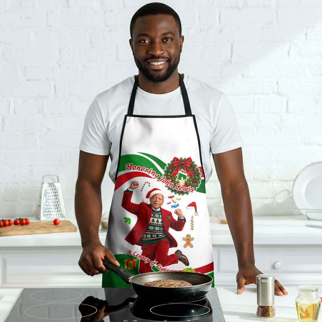 John Lewis Home For Christmas Apron Honoring John Lewis Legacy Light Courage