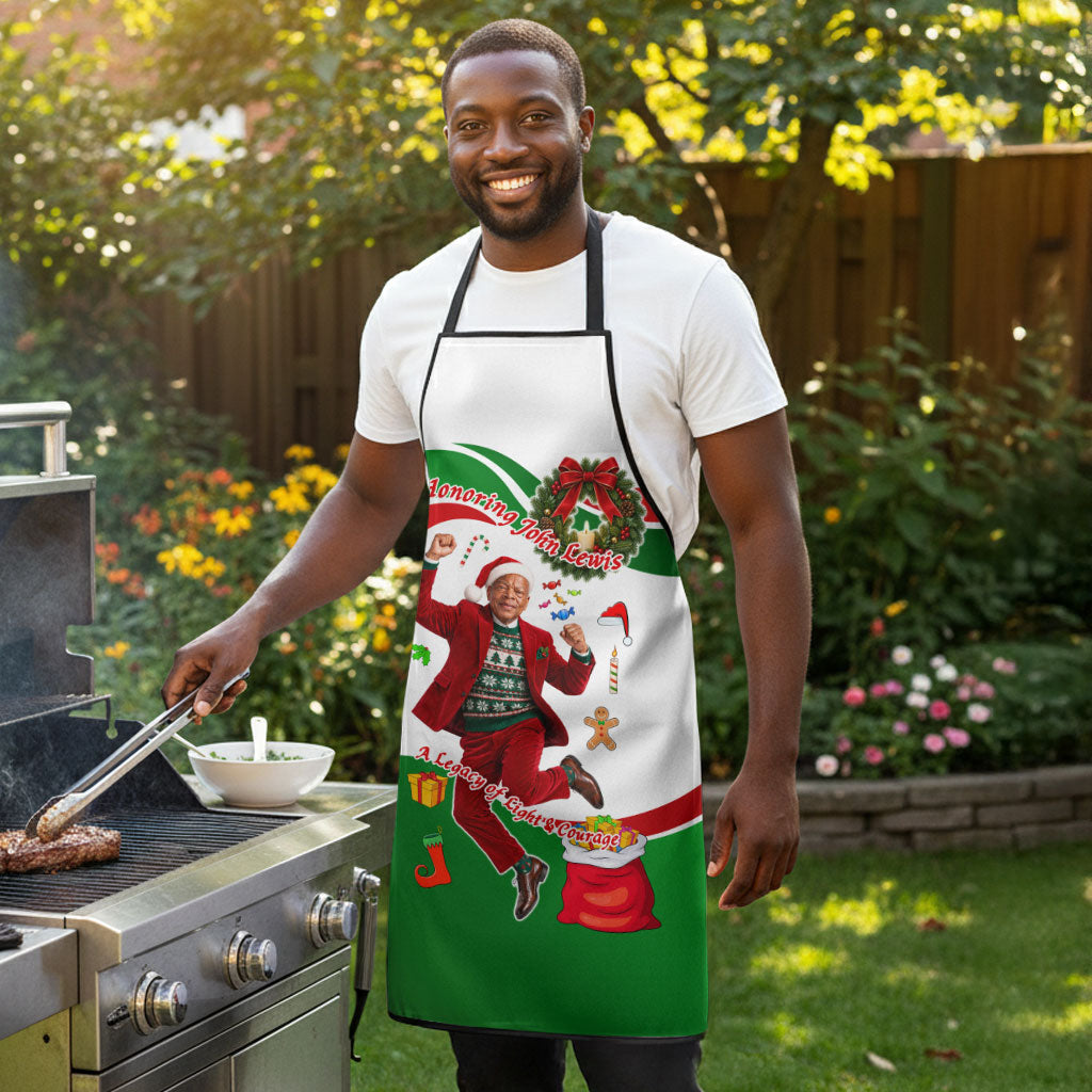 John Lewis Home For Christmas Apron Honoring John Lewis Legacy Light Courage