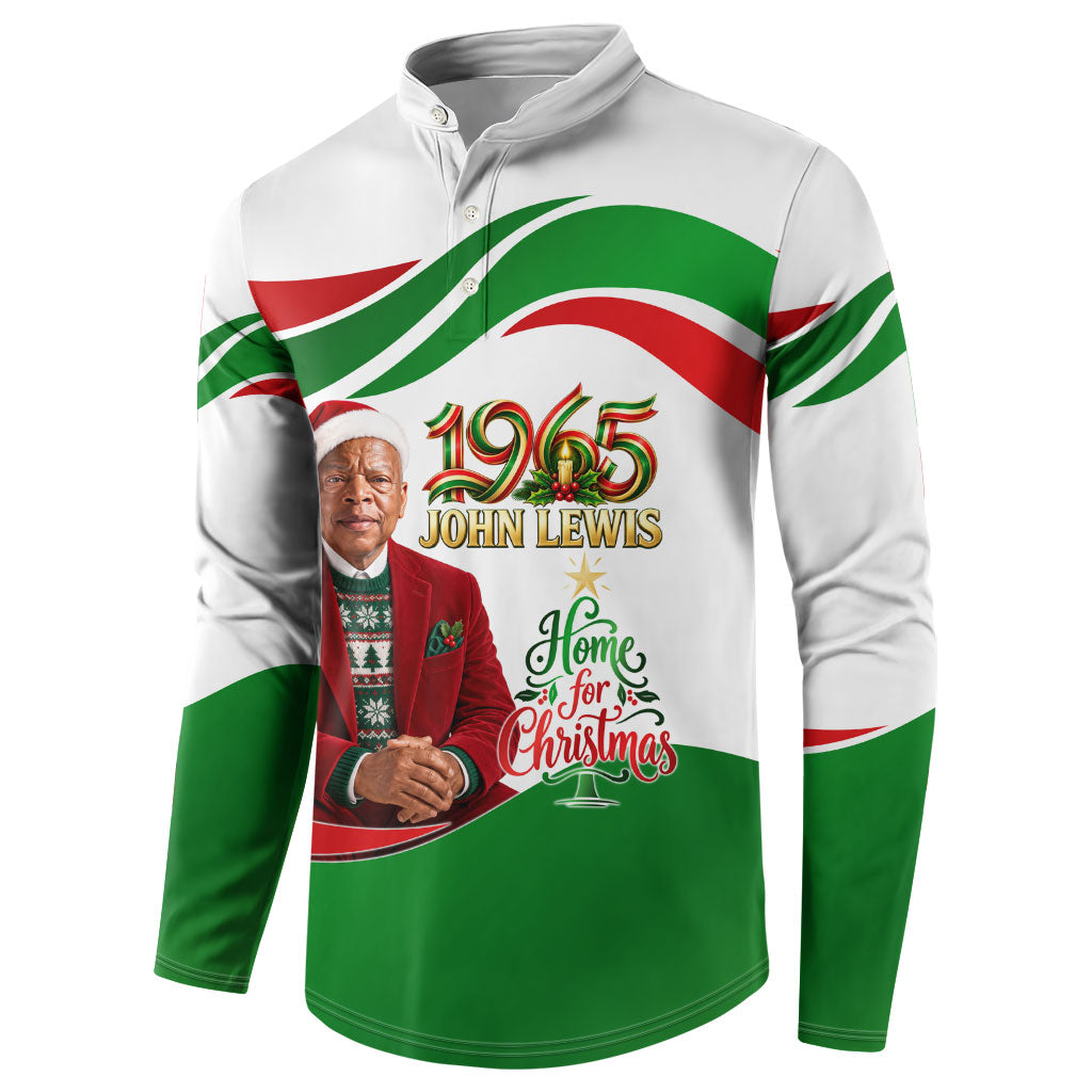 John Lewis Home For Christmas Button Sweatshirt Honoring John Lewis Legacy Light Courage