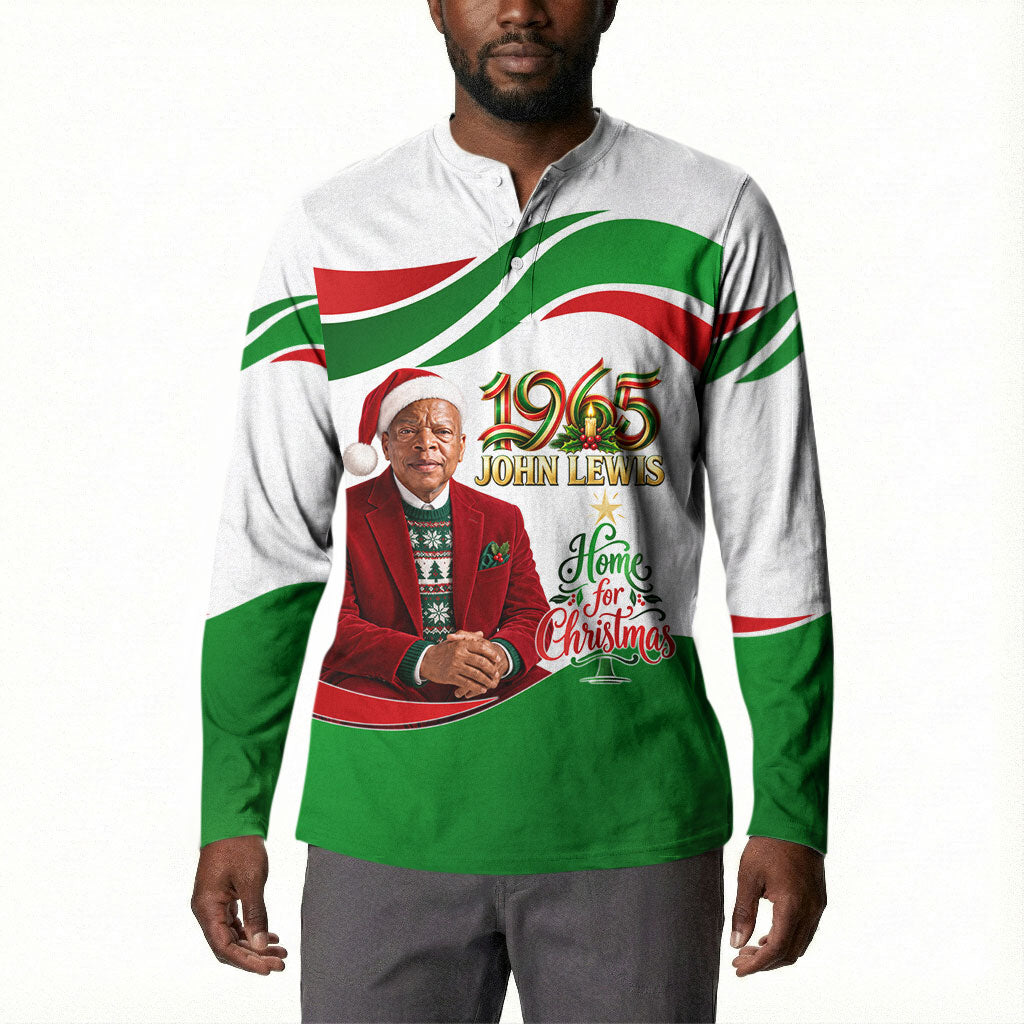 John Lewis Home For Christmas Button Sweatshirt Honoring John Lewis Legacy Light Courage