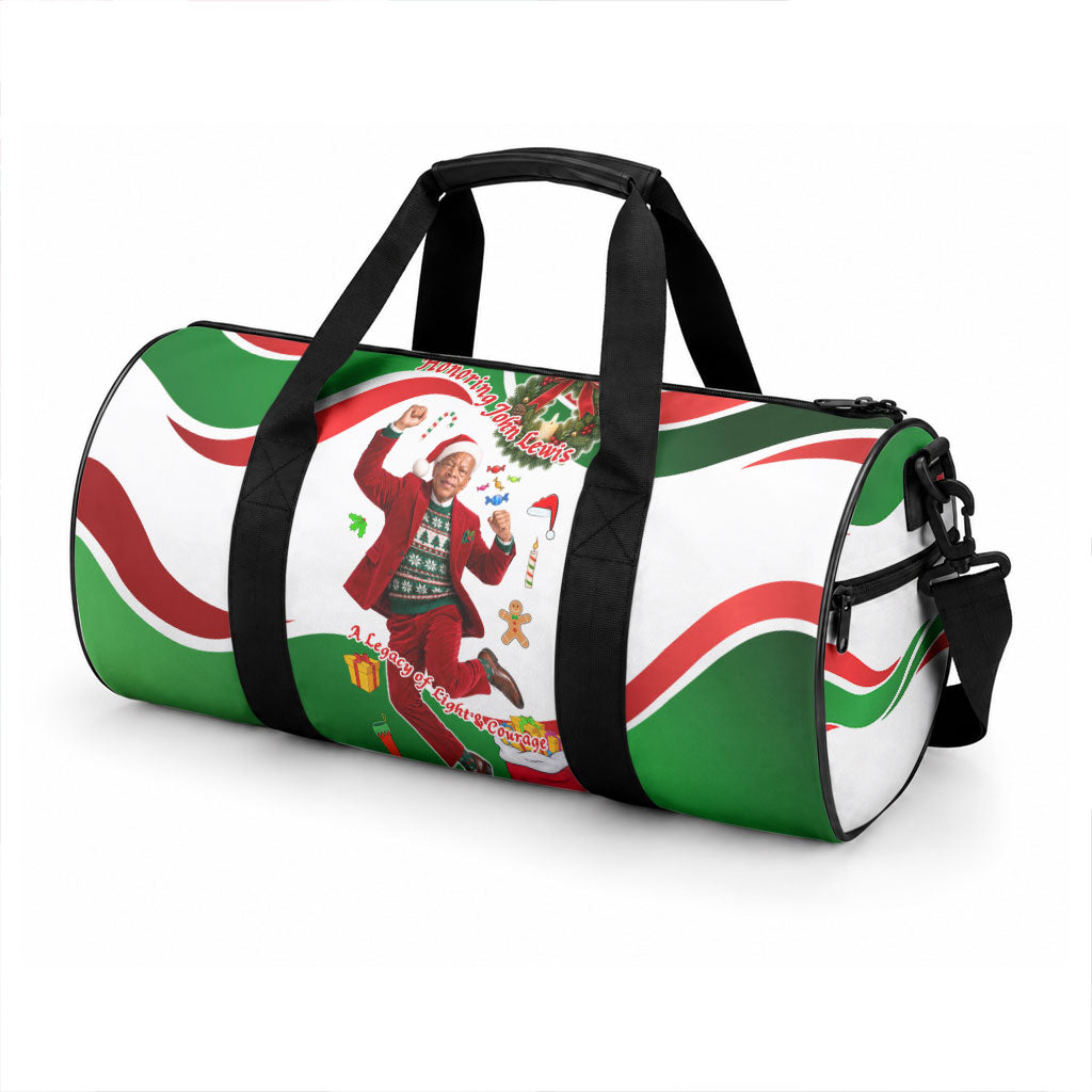 John Lewis Home For Christmas Duffle Bag Honoring John Lewis Legacy Light Courage