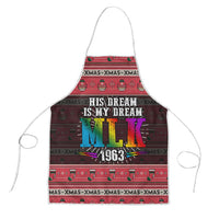 Martin Luther King Jr Christmas Apron Civil Rights Quote Rainbow Gradient
