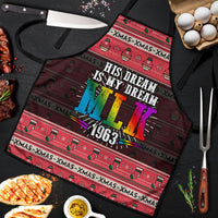 Martin Luther King Jr Christmas Apron Civil Rights Quote Rainbow Gradient