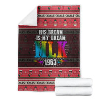 Martin Luther King Jr Christmas Blanket Civil Rights Quote Rainbow Gradient