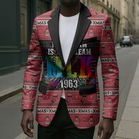 Martin Luther King Jr Christmas Blazer Civil Rights Quote Rainbow Gradient