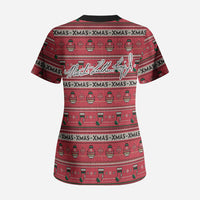 Martin Luther King Jr Christmas Scrub Top Civil Rights Quote Rainbow Gradient