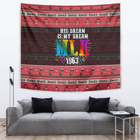 Martin Luther King Jr Christmas Tapestry Civil Rights Quote Rainbow Gradient