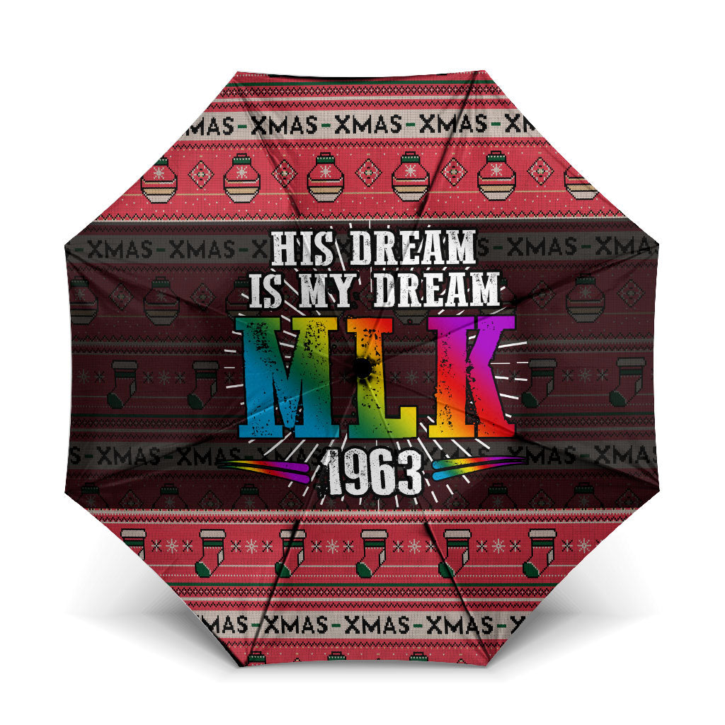Martin Luther King Jr Christmas Umbrella Civil Rights Quote Rainbow Gradient