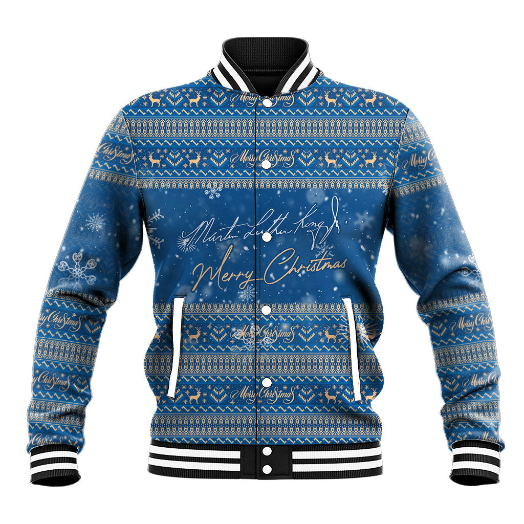 Martin Luther King Jr Christmas Baseball Jacket I Have A Dream Quote Ugly Sweater Knitted Pattern