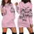 The Good Girl In Me Got Tired Skull Hoodie Dress - Wonder Print Shop