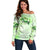 Stuck Between Idk Idc And Idgaf Rose Skull Patrick's Day Off Shoulder Sweater - Wonder Print Shop