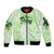 Stuck Between Idk Idc And Idgaf Rose Skull Patrick's Day Sleeve Zip Bomber Jacket - Wonder Print Shop