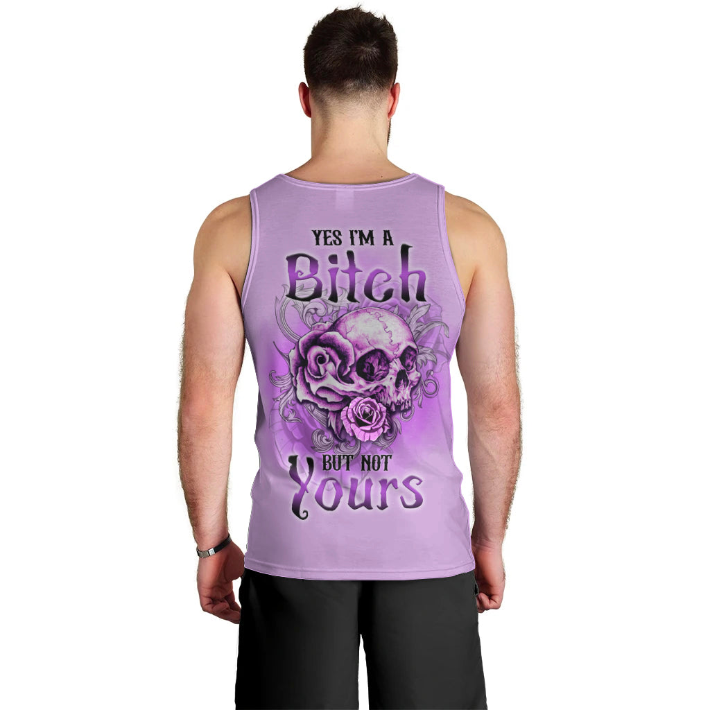 Yes I'm A B But Not Yours Purple Men Tank Top - Wonder Print Shop