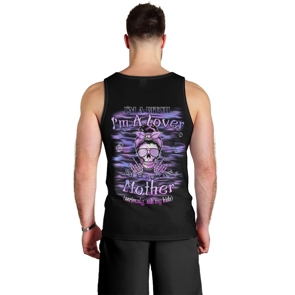 I'm A B I'm A Lover I'm A Crazy Mother Men Tank Top - Wonder Print Shop