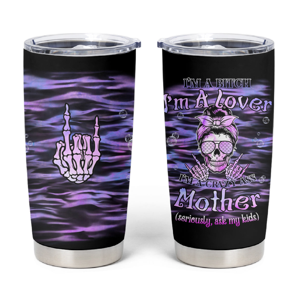 I'm A B I'm A Lover I'm A Crazy Mother Tumbler Cup - Wonder Print Shop