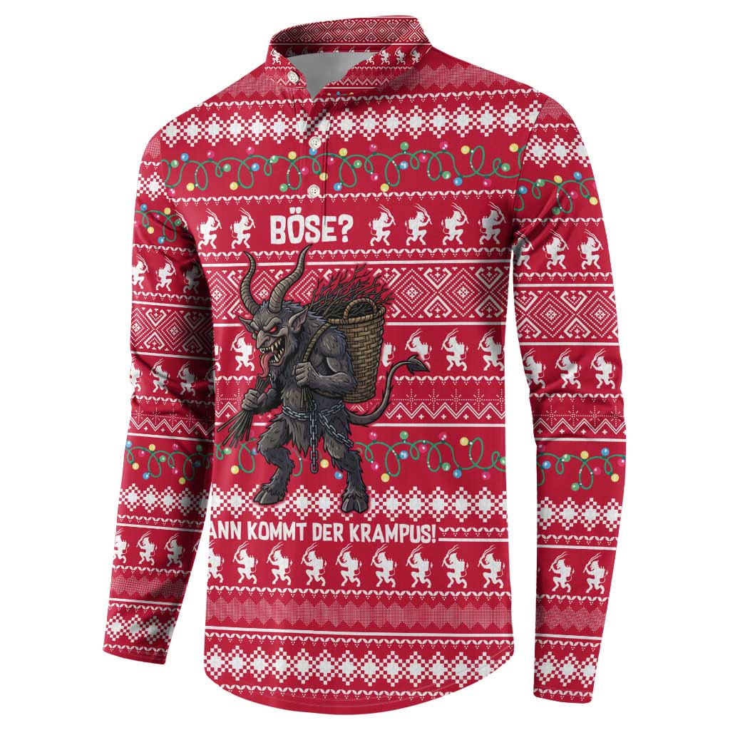 Austria Christmas Button Sweatshirt with German Text Red Pattern and Festive Lights - Wonder Print Shop