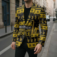Saxophone The Instrument For Intellegent People Christmas Blazer Xmas Holiday Patterns - Wonder Print Shop