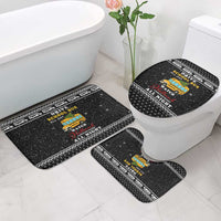 School Bus All Day Christmas Bathroom Set Xmas Holiday Patterns - Wonder Print Shop