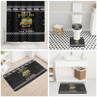 School Bus All Day Christmas Bathroom Set Xmas Holiday Patterns - Wonder Print Shop