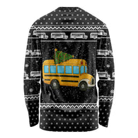 School Bus All Day Christmas Long Sleeve Shirt Xmas Holiday Patterns - Wonder Print Shop