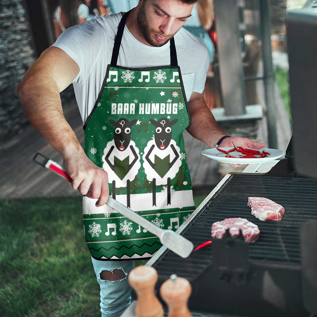 Sheep Baaa Humbug Christmas Apron Xmas Holiday Patterns - Wonder Print Shop