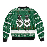 Sheep Baaa Humbug Christmas Bomber Jacket Xmas Holiday Patterns - Wonder Print Shop