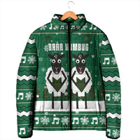 Sheep Baaa Humbug Christmas Padded Jacket Xmas Holiday Patterns - Wonder Print Shop