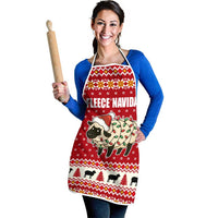Sheep Merry Christmas Apron Xmas Holiday Patterns - Wonder Print Shop