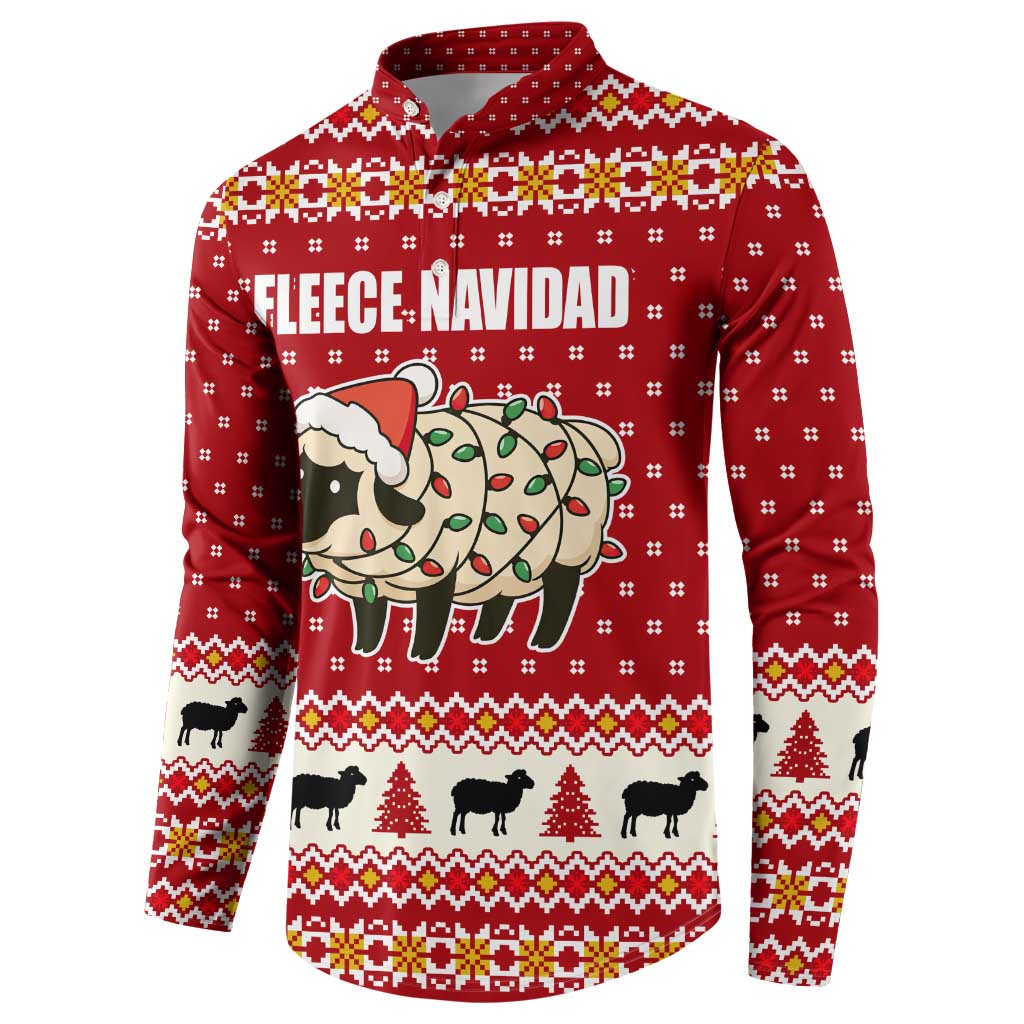 Sheep Merry Christmas Button Sweatshirt Xmas Holiday Patterns - Wonder Print Shop