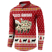 Sheep Merry Christmas Button Sweatshirt Xmas Holiday Patterns - Wonder Print Shop