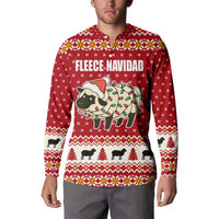 Sheep Merry Christmas Button Sweatshirt Xmas Holiday Patterns - Wonder Print Shop