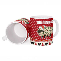 Sheep Merry Christmas Ceramic Mug Xmas Holiday Patterns - Wonder Print Shop