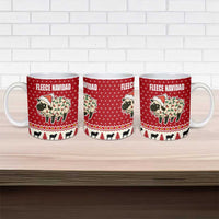 Sheep Merry Christmas Ceramic Mug Xmas Holiday Patterns - Wonder Print Shop