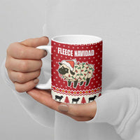 Sheep Merry Christmas Ceramic Mug Xmas Holiday Patterns - Wonder Print Shop