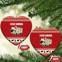 Sheep Merry Christmas Ceramic Ornament Xmas Holiday Patterns - Wonder Print Shop