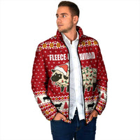 Sheep Merry Christmas Padded Jacket Xmas Holiday Patterns - Wonder Print Shop