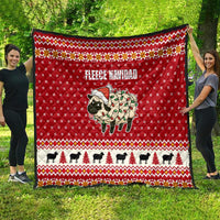 Sheep Merry Christmas Quilt Xmas Holiday Patterns - Wonder Print Shop
