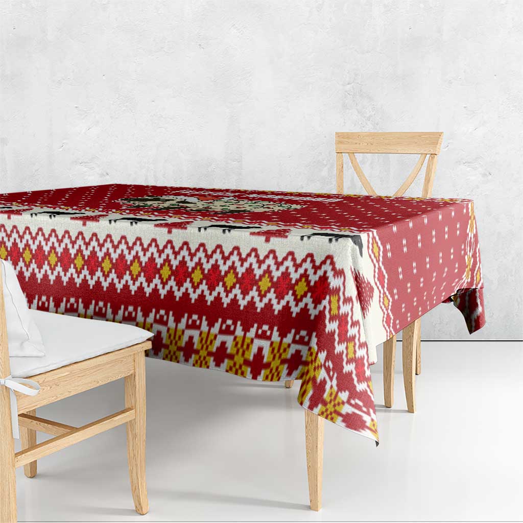 Sheep Merry Christmas Tablecloth Xmas Holiday Patterns - Wonder Print Shop